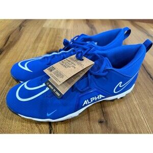 Nike Men’s Alpha Menace 3 Shark Football Cleats Sz 15 Game Royal White NWT